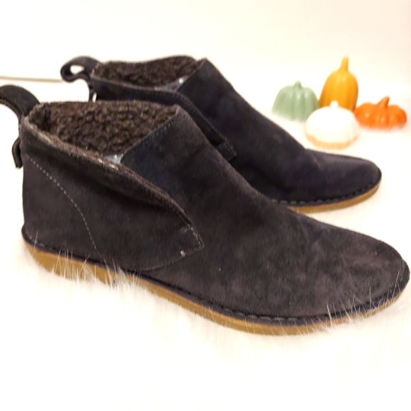 Dolce Vita Shoes - Dolce Vita Dark Gray Ankle Boots Faux Wool Lining Women's 6.5